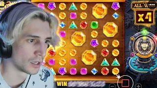 XQC wins BIG on Gems Bonanza