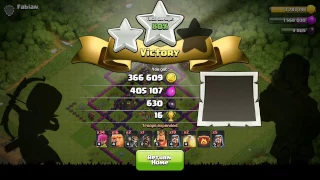 [Clash of clans] MAX GOLD+ ELIXIR Loot Attack #(TOWN-HALL 7)