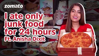 " I Ate Only Junk Food 🍕In Alphabetical Order For 24 hrs" | A To Z Challenge  | Rickshawali | Zomato