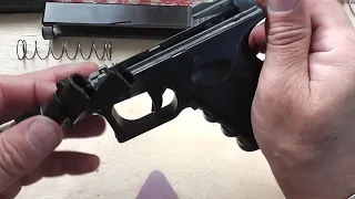Страйкбольній пистолет Glock 17,19 Galaxy G 15 разборка,обзор