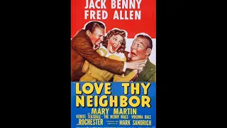 JACK BENNY 1940   LOVE THY NEIGHBOUR paramount  radio promo