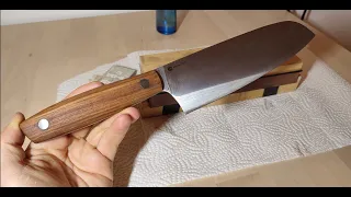 Knifemaking #1: Making An Ironwood Handle For A Full-Tang Santoku