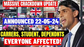 UK New Update On Dependent, Student, Care Visa & Work Visas: Everyone Affected: Massive Crackdown!