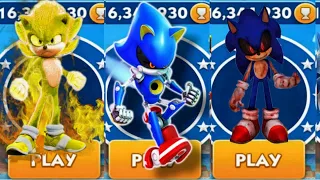 Sonic Dash - Movie Super Sonic VS Metal Sonic VS Sonic EXE _ Movie Sonic vs All Bosses Zazz Eggman