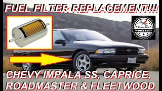 LT1 Fuel Filter Replacement 94 95 96 Chevy Impala SS Caprice Buick RoadMaster Cadillac Fleetwood