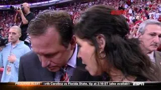 Guy in Wheelchair Rushes the Court after NC State Beats #1 Duke