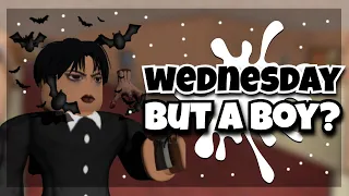 WEDNESDAY ADDAMS BUT A BOY??? (MM2 GAMEPLAY / MONTAGE)