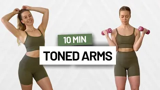 10 MINUTE TONED ARMS WORKOUT  - At-Home Minimal Equipment (All Standing)