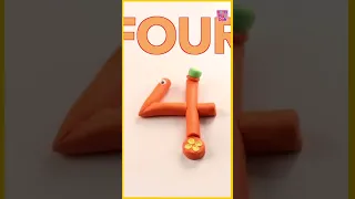 Learn Counting from 1 to 10 Numbers with Play doh for Kids #shorts #numbers