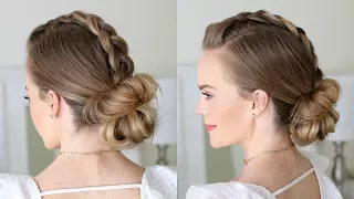 Dutch Mohawk Low Bun | Missy Sue