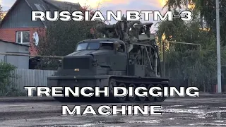 Russian BTM-3 Trench Digging Machine