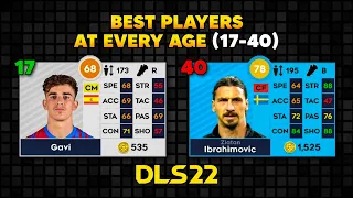 Best Players At Every Age (17-40) In Dream League Soccer 2022! 👶👴