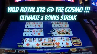 Deuces wild X12 Royal flush Ultimate X Cosmo Las Vegas