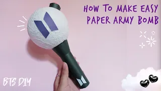 Easy paper ARMY Bomb making diy | BTS diy without printing