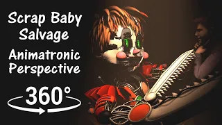 360°| FNAF 6 Scrap Baby Salvage - Animatronic Perspective [SFM] (VR Compatible)