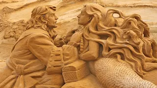 Самые необычные песчаные скульптуры.