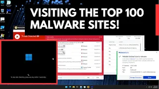 Visiting the top 100 latest malware links (What will happen?)