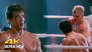 Fight between Rocky (Sylvester Stallone) and Ivan Drago (Dolph Lundgren). Part 2 of 2. Rocky 4