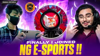 Finnally i Joined Ng E-Sports [ Nonstop Gaming ] 🔥😈 | @BlackShoutGaming Shocked😳 !!