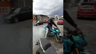 Kawasaki Z800 BurnOut!!!