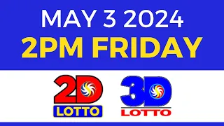2pm Lotto Result Today May 3 2024 | Complete Details
