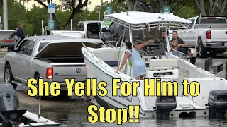 You Are Going to Hit The Dock!! | Miami Boat Ramps | Black Point Marina