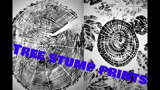 How to make Tree stump art Printmaking