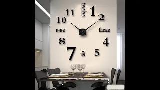 Como instalar un reloj de pared fácil.