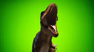 T rex Jurassic world dominion green screen