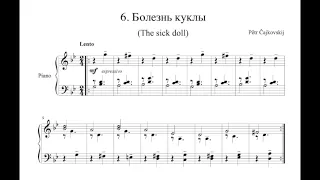 Pyotr Ilyich Tchaikovsky - The Sick Doll (Болезнь куклы), for complete title see below
