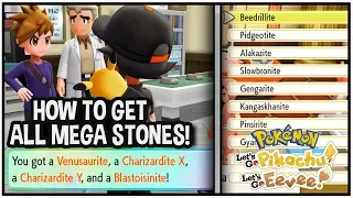 How to get All Mega Stones in Pokémon Let's Go Pikachu & Let's Go Eevee!