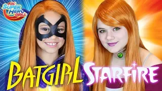 Batgirl & Starfire DC Superhero Girls Makeup Tutorial! With Daya Daily!