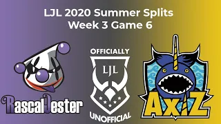 [EN] LJL 2020 Summer Split Week 3 Game 6 - AXIZ Vs Rascal Jester