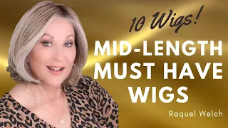 MID-LENGTH MUST HAVE WIGS | Raquel Welch WIGS | 10 Styles | WIG CHAT | Why you NEED these wigs!