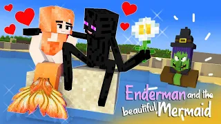PART 4: "Enderman and The Beautiful Mermaid": Unexpected Ending! : SAD Monster School Minecraft