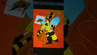 What Bill Cipher would look like if he was part bee!
