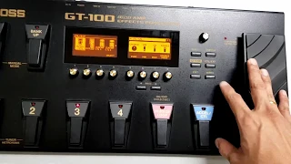 BOSS GT100 Multi Effects Dan Sound Setting | GT-100 Overview