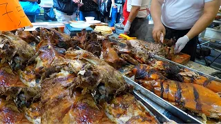 Italy Street Food. Ribs, Sausageas, Pork, Lamb, Melted Cheese, Ham and more Food