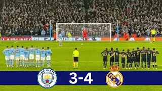 ⚪Manchester City vs Real Madrid (3-4) Full PENALTY-SHOOTOUT!