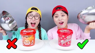 REAL FOOD VS FAKE GUMMY CHOCOLATE FOOD CHALLENGE DONA