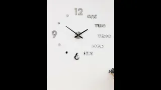 DIY Wall Clock 3D Mirror Stickers Large Wall Clock Frameless Modern Design Large Watch Silent Home