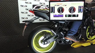 Yamaha MT-07 CS Racing Exhaust Dyno Sound Test