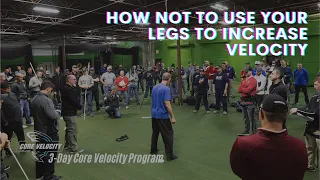 How Not To Use Your Legs To Increase Pitching Velocity |🌪 Core Velocity Belt Camp