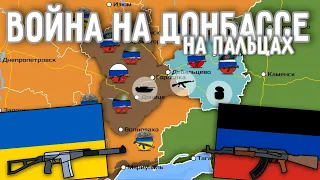 Война на Донбассе на пальцах