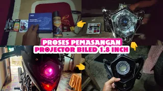 TERNYATA RUMIT !! PROSES PASANG BILED 1,8 INCH DI SATRIA FU FACELIFT || DARI AWAL SAMPAI SELESAI