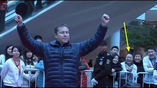 Waldner vs 10 Amateur Players in China 老瓦