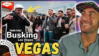 First Time REACTION! | Harry Mack Busking Las Vegas - MASSIVE Vibes | Dirty Bars!