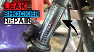 honda shine front shocker repair | how to repair bike front shocker