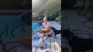 Lili reinhart yelling at her dog #shorts #lilireinhart