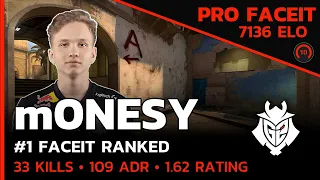 m0NESY G2 PLAYS FACEIT🔥 w/alpha/Krad/Forester (MIRAGE) FACEIT LVL 10 / CSGO POV / Aug 29, 2023